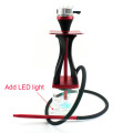 WOYU high quality bar use sheesha hookah acrylic LED light shisha Acrylic Shisha Hookah With silicone hose